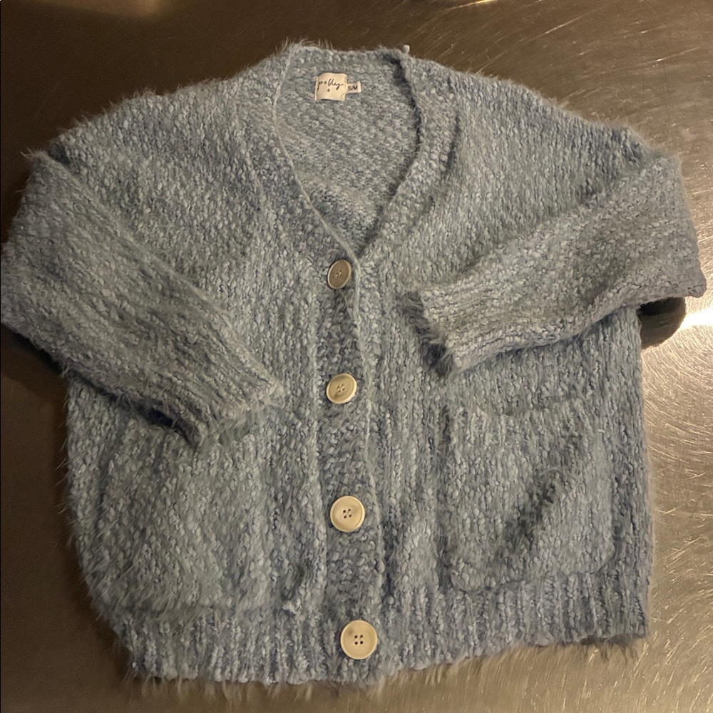 Polly Cozy Light Blue Sweater Women’s S/M Sweater
